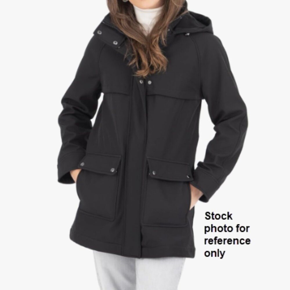 Nine West Modern Soft Shell Hooded Jacket